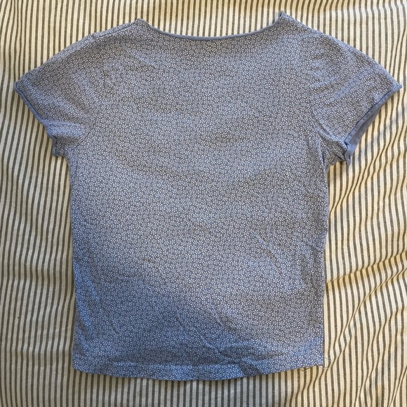 Brandy Melville Blue Floral Gina Top - Picture 4 of 5